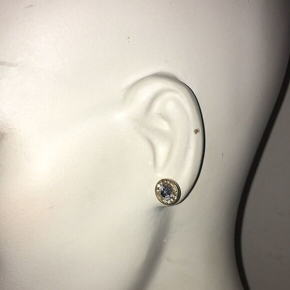 Bundle Sale 3 for $15 | Gold Tone Crystal Earrings | Central Sparkle - Picture 4 of 10